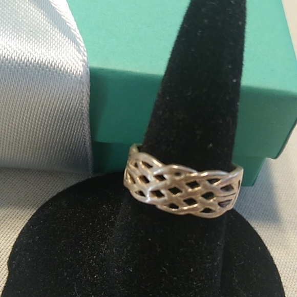 Jewelry - Sterling Silver Open Weave Toe Ring, Size 3